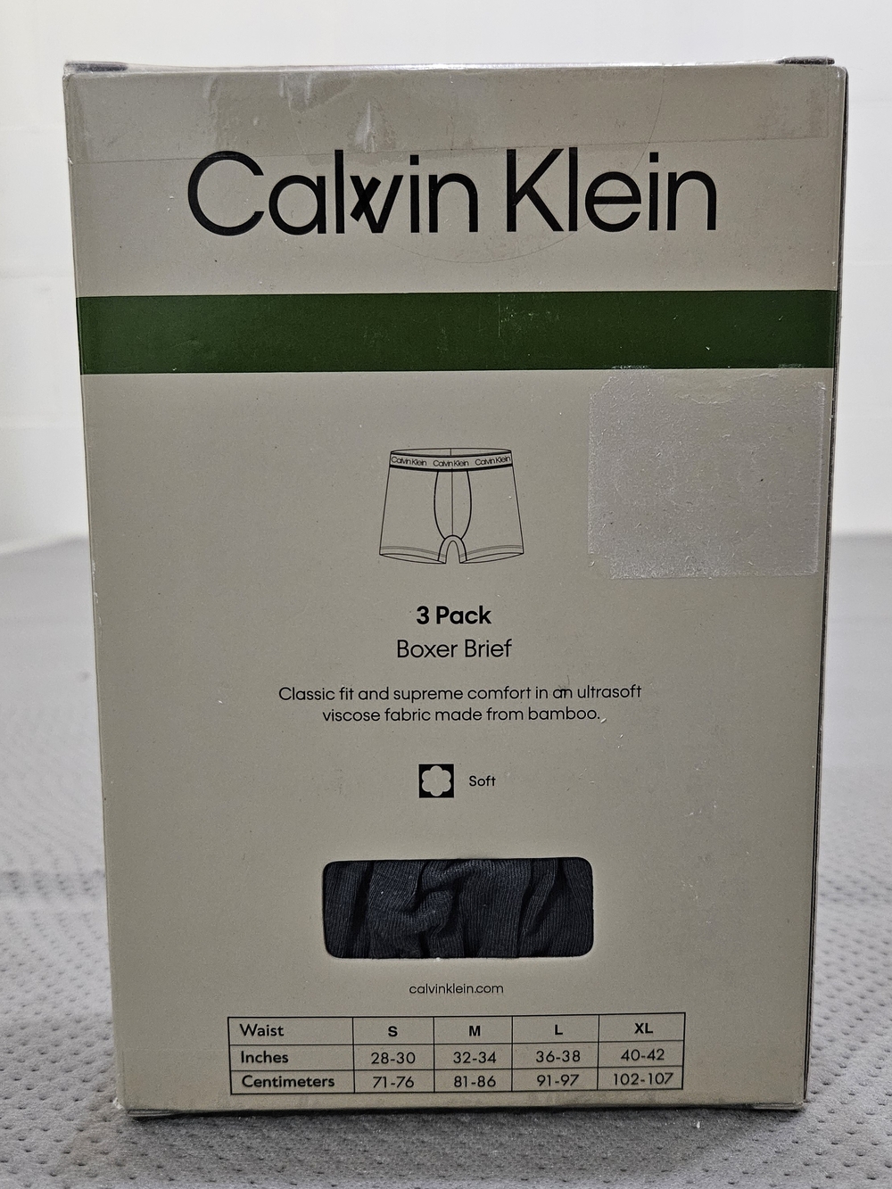 Calvin Klein Men’s Boxer Briefs The Ultimate Comfort (3-Pack) Medium - Picture 2 of 6